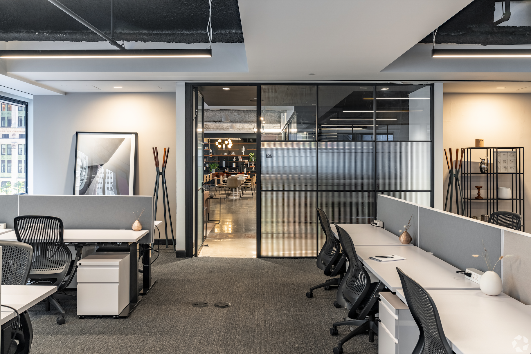 Modern office environment